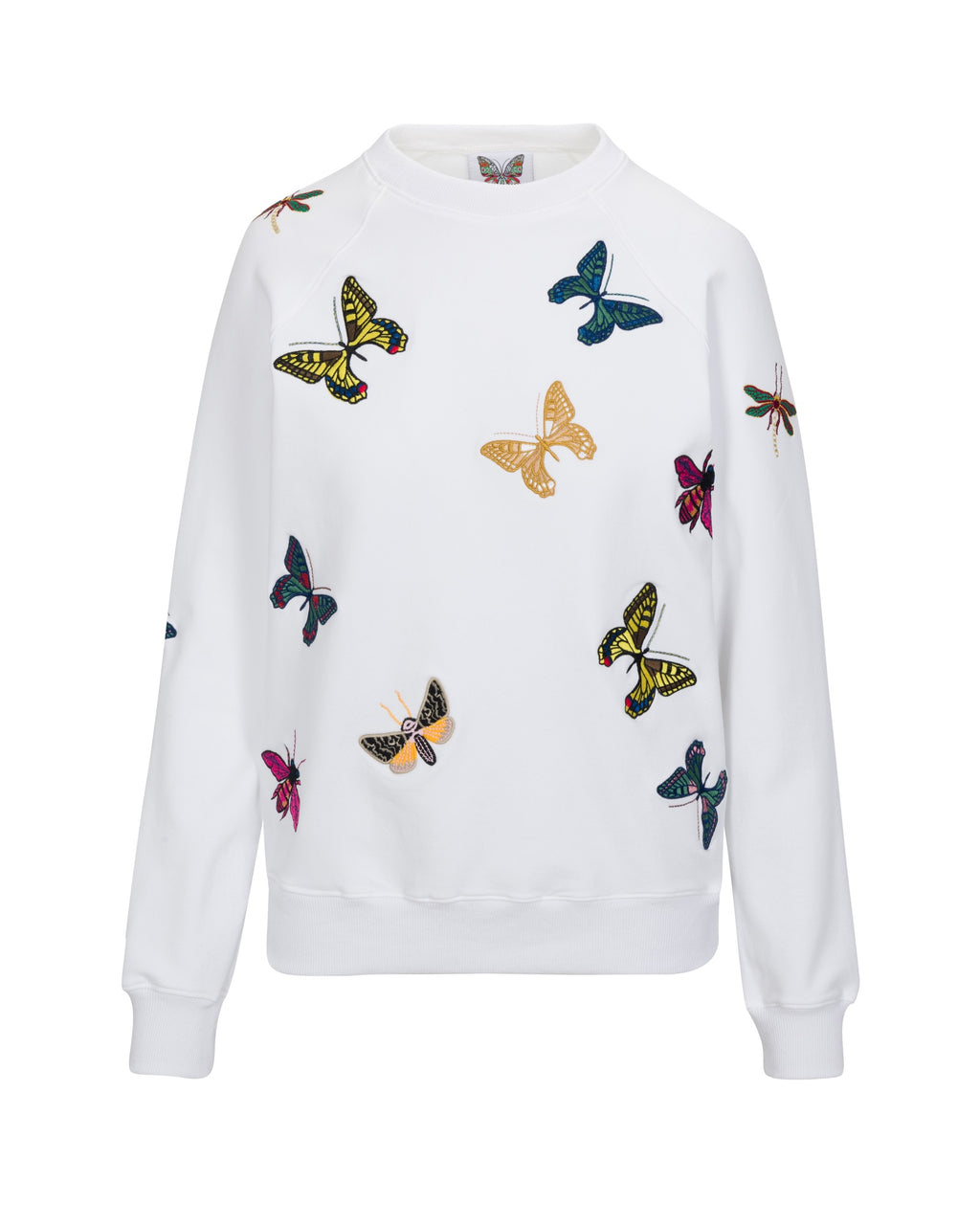 White butterfly outlet sweatshirt