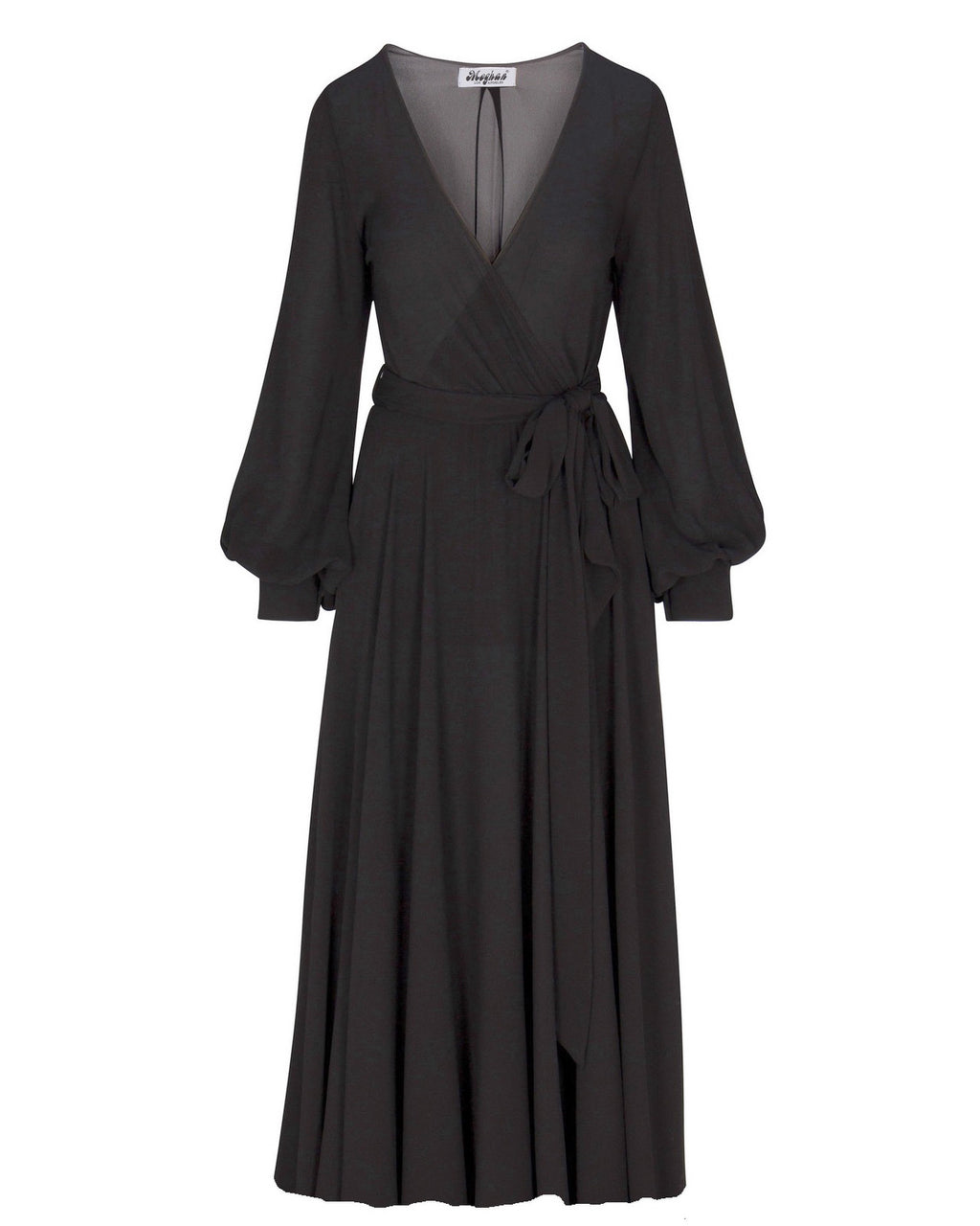 Desigual Womens Black Grey Floral Print Flared Sleeve V-Neck Dress S UK 10  EU 38