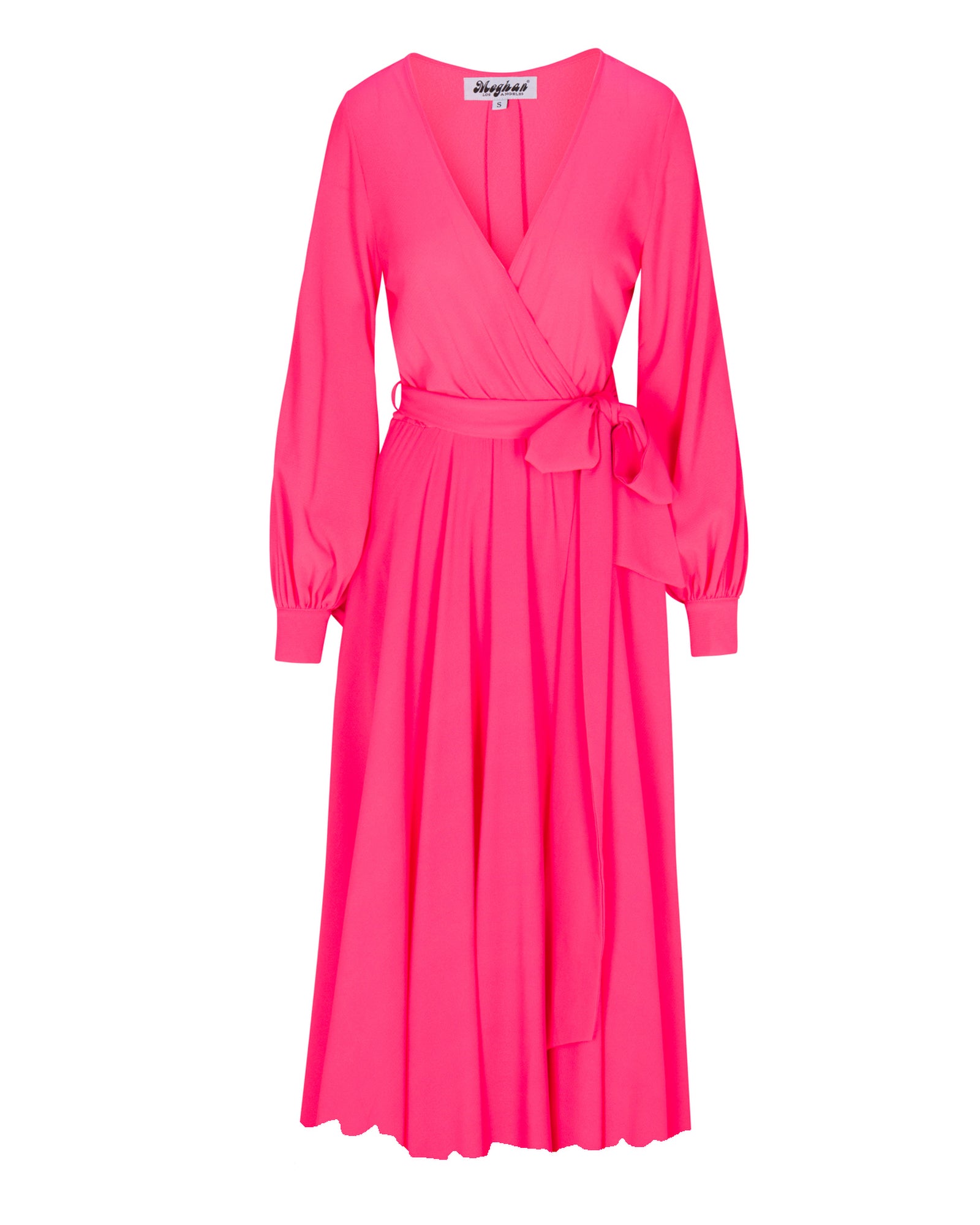 Venus Midi Dress - Neon Pink – Meghan Fabulous