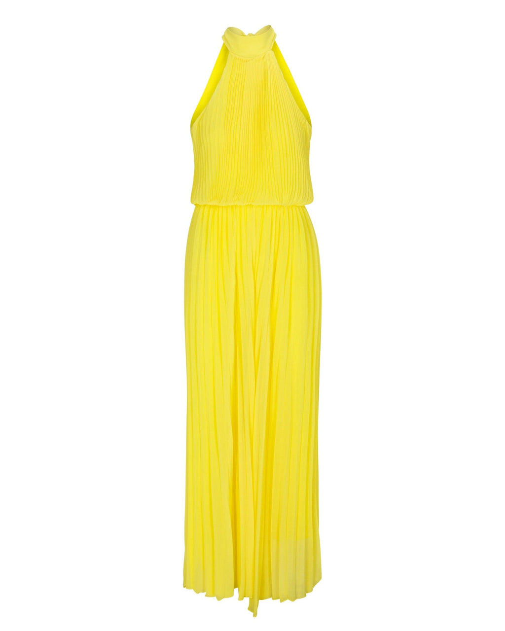 Yellow store pleated jumpsuit