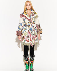 Garden Party Blanket Coat - Butterfly