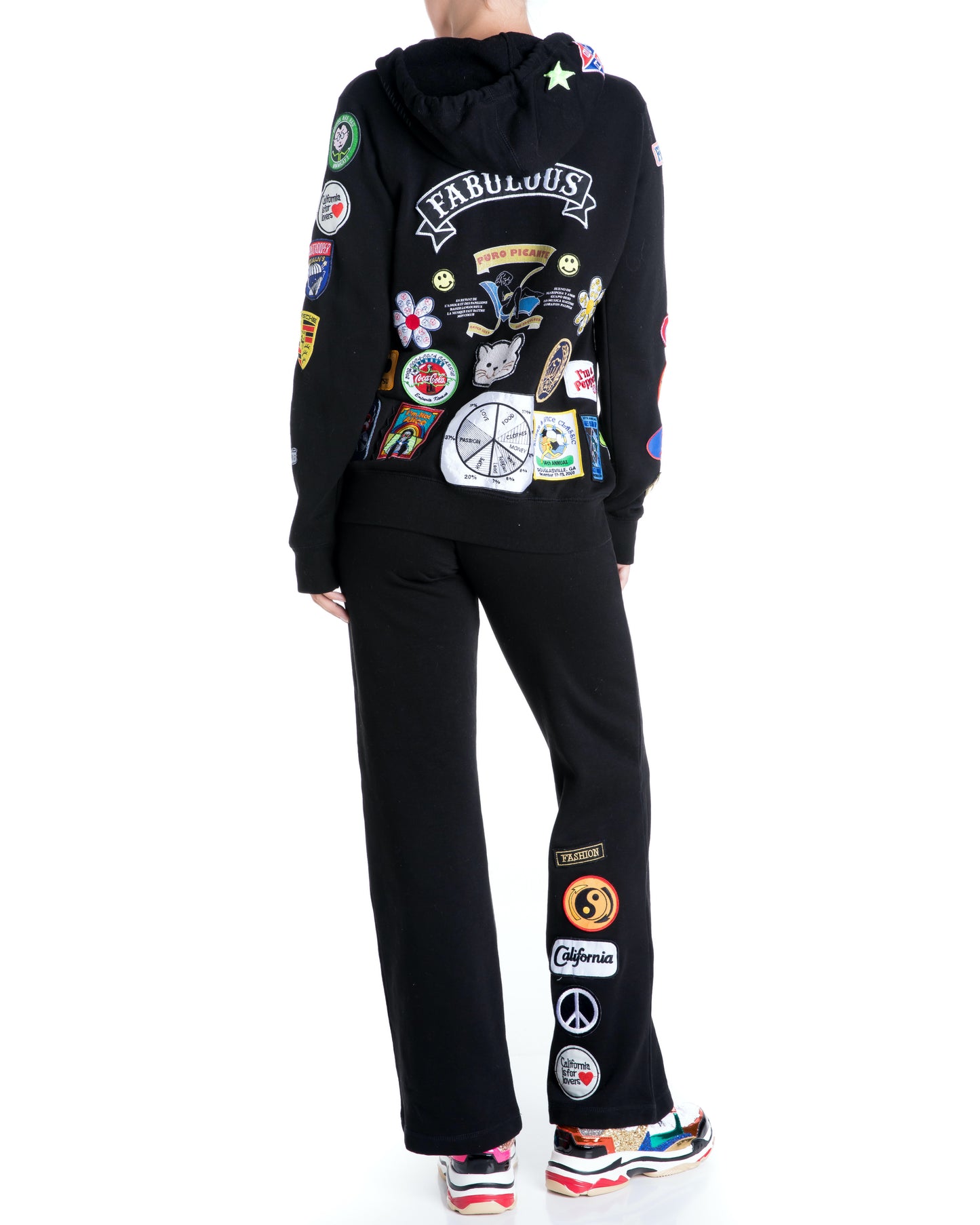 Fab Patch Tracksuit - Black