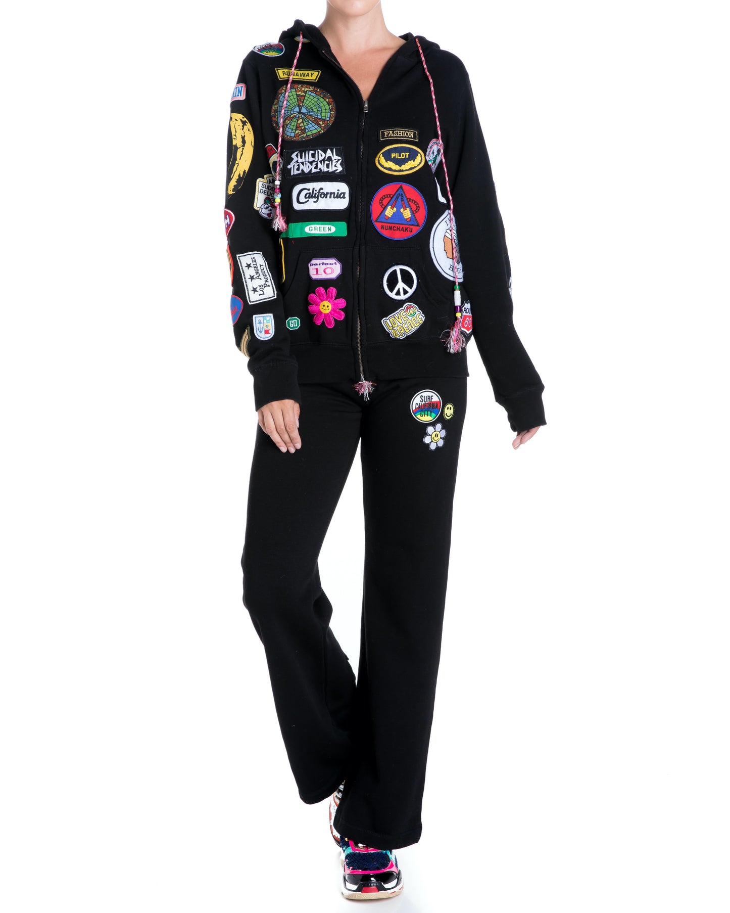 Fab Patch Tracksuit - Black