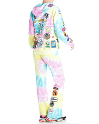 Fab Patch Tracksuit - Tie Dye