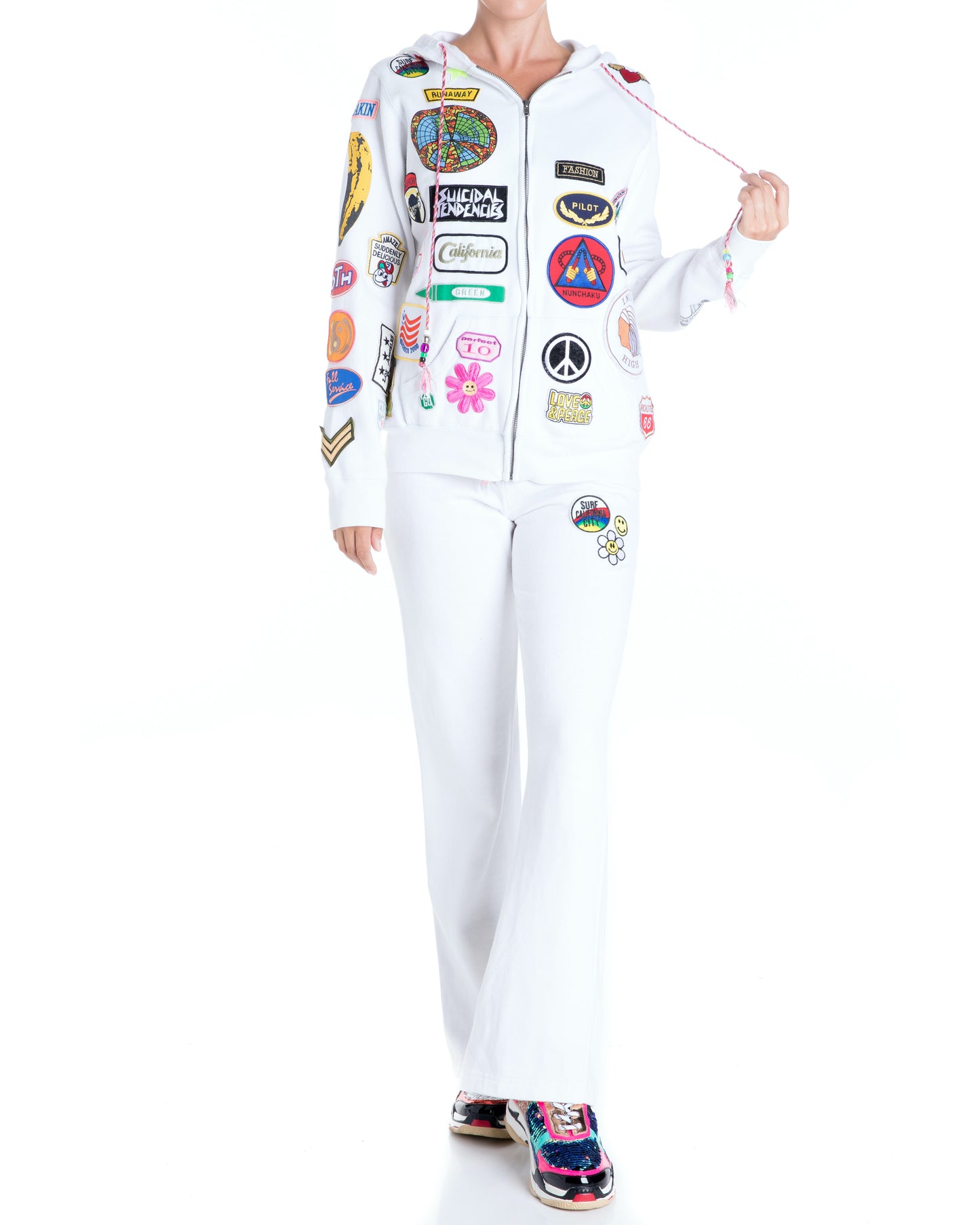 Fab Patch Tracksuit - White