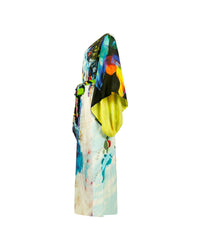 Underwater Lagoon Maxi Kimono - Turquoise Reef