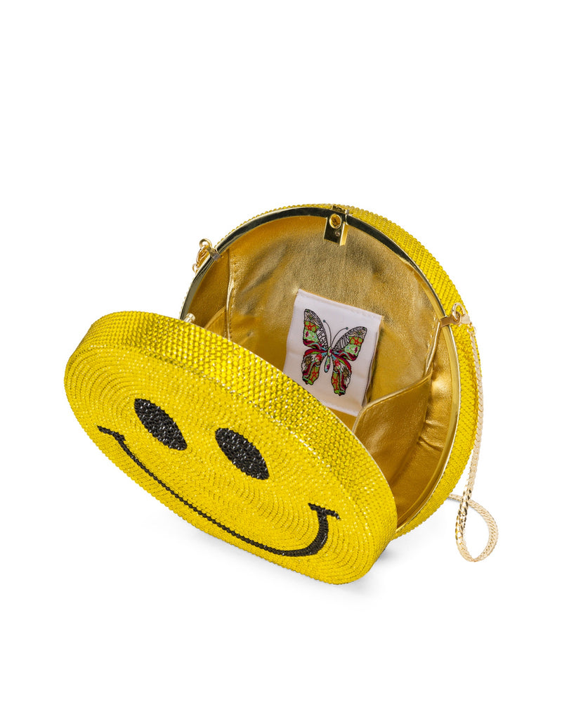 The Frankie, Yellow pattern woven pouch – Soli & Sun