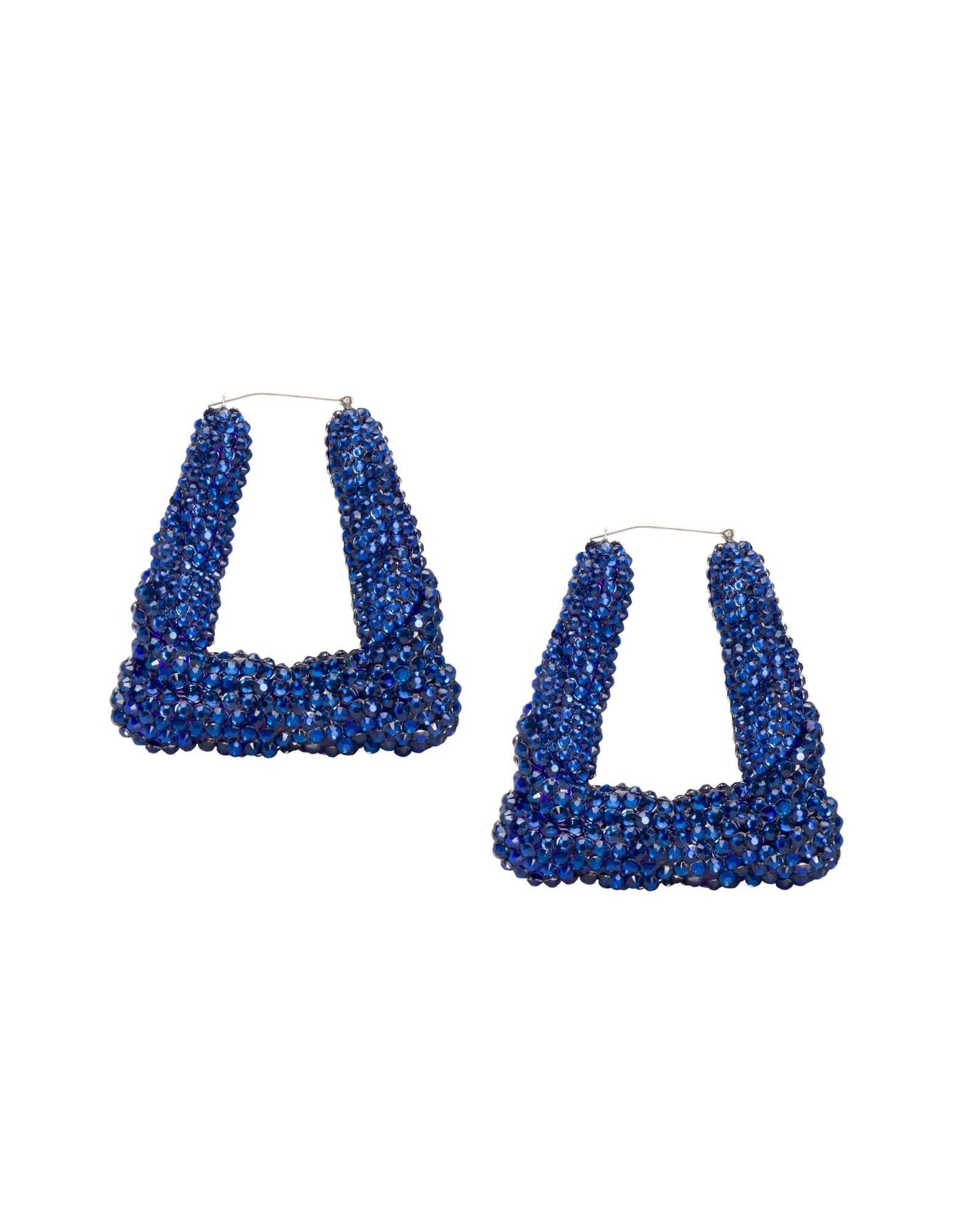 Boogie Down Rhinestone Earrings - Royal Blue - Limited Edition