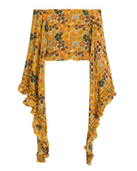 Amber Blossom Cinch Top - Gold