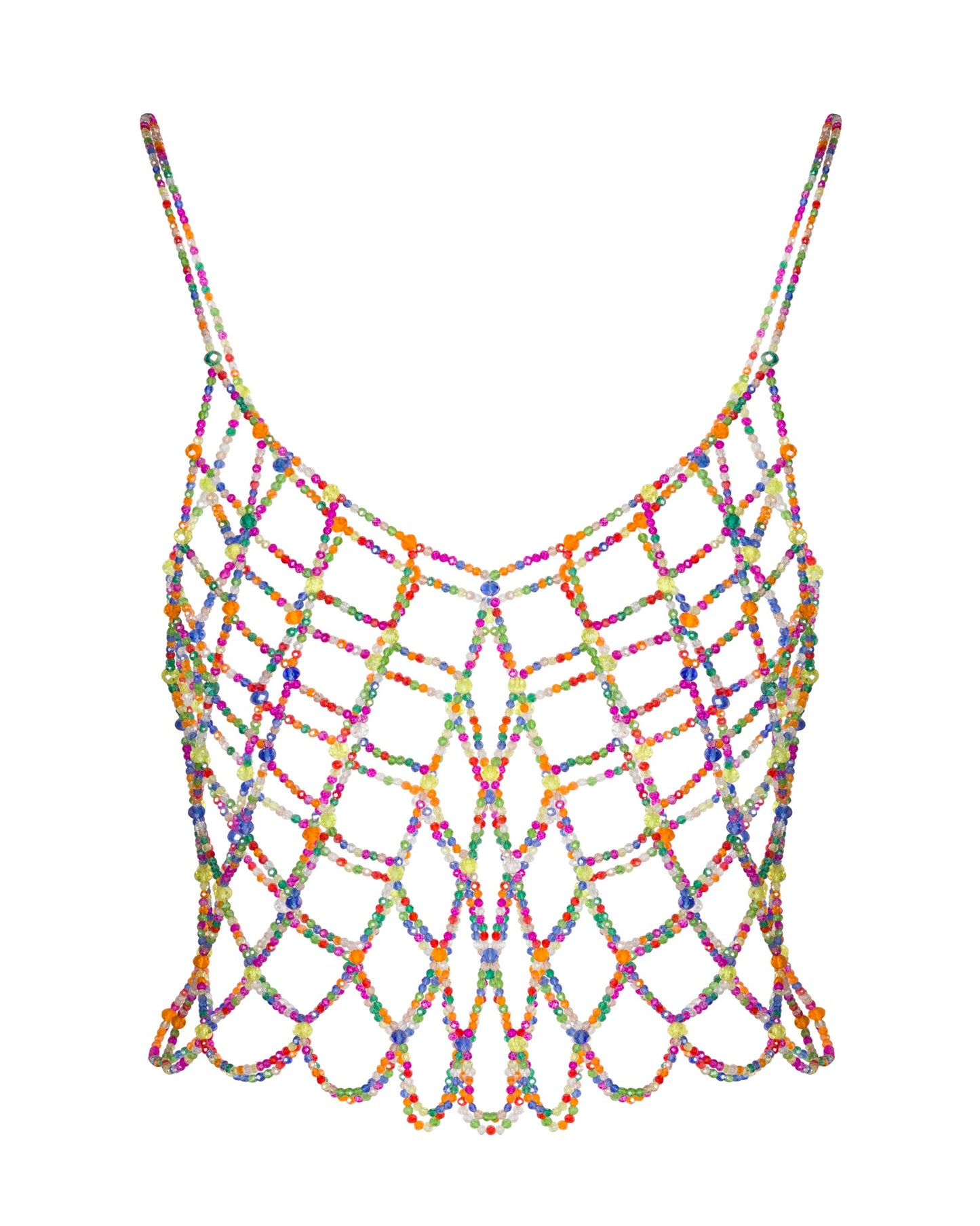 Kaleidoscope Sparkle Beaded Top