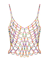 Kaleidoscope Sparkle Beaded Top