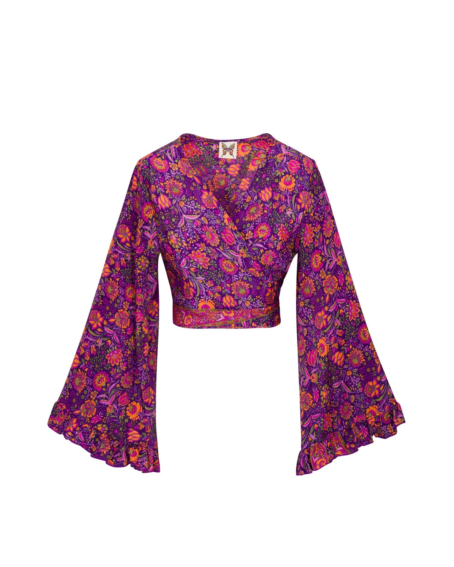 Dreamy Daisy Wrap Top - Violet