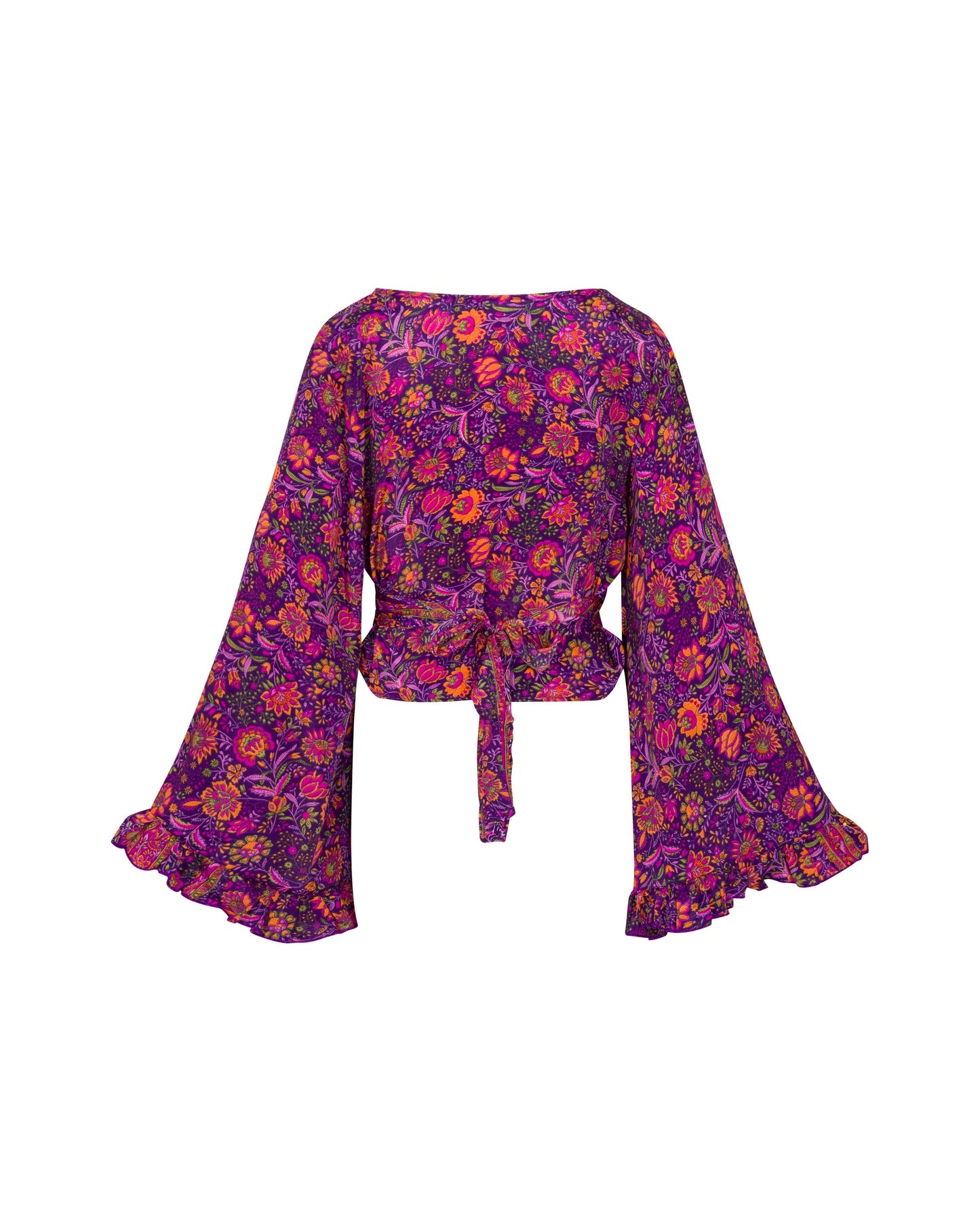 Dreamy Daisy Wrap Top - Violet