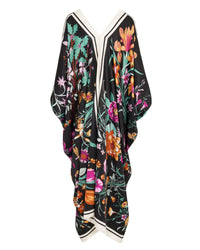 Festival Goddess Scarf Caftan - Black