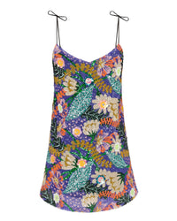 The Madame Reversible Slip Dress -Purple Flame