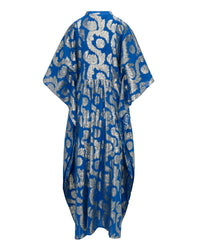 Palm Springs Caftan Maxi Dress - Ocean Blue