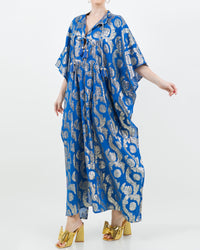 Palm Springs Caftan Maxi Dress - Ocean Blue