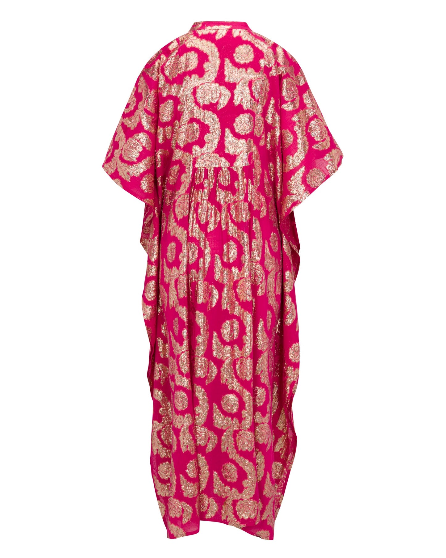 Palm Springs Caftan Maxi Dress - Pomegranate/Gold