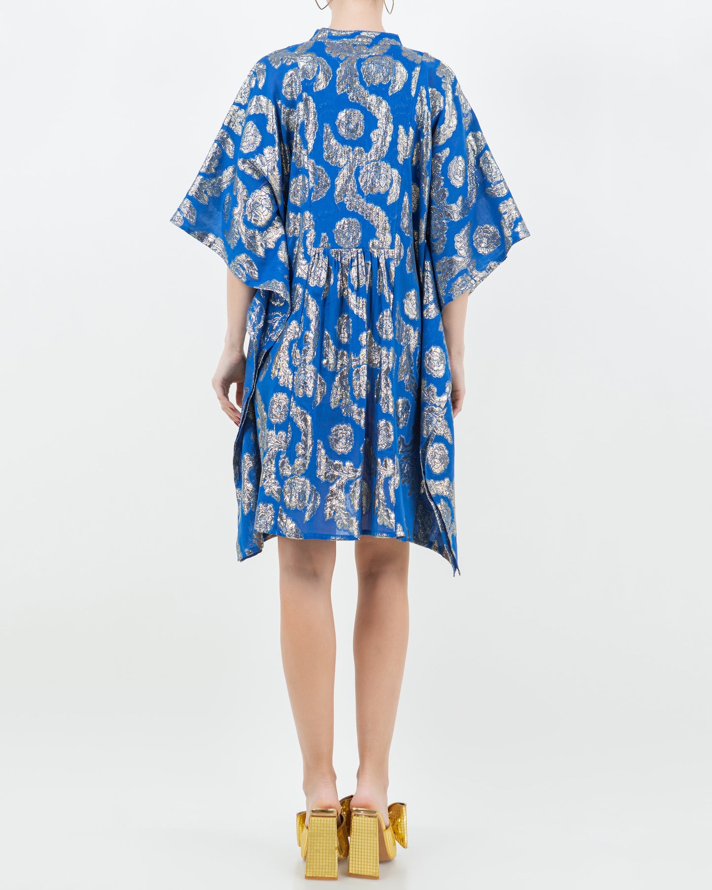 Palm Springs Caftan Tunic Dress - Ocean Blue