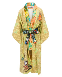 Los Panthera Sequin Kimono - Lime