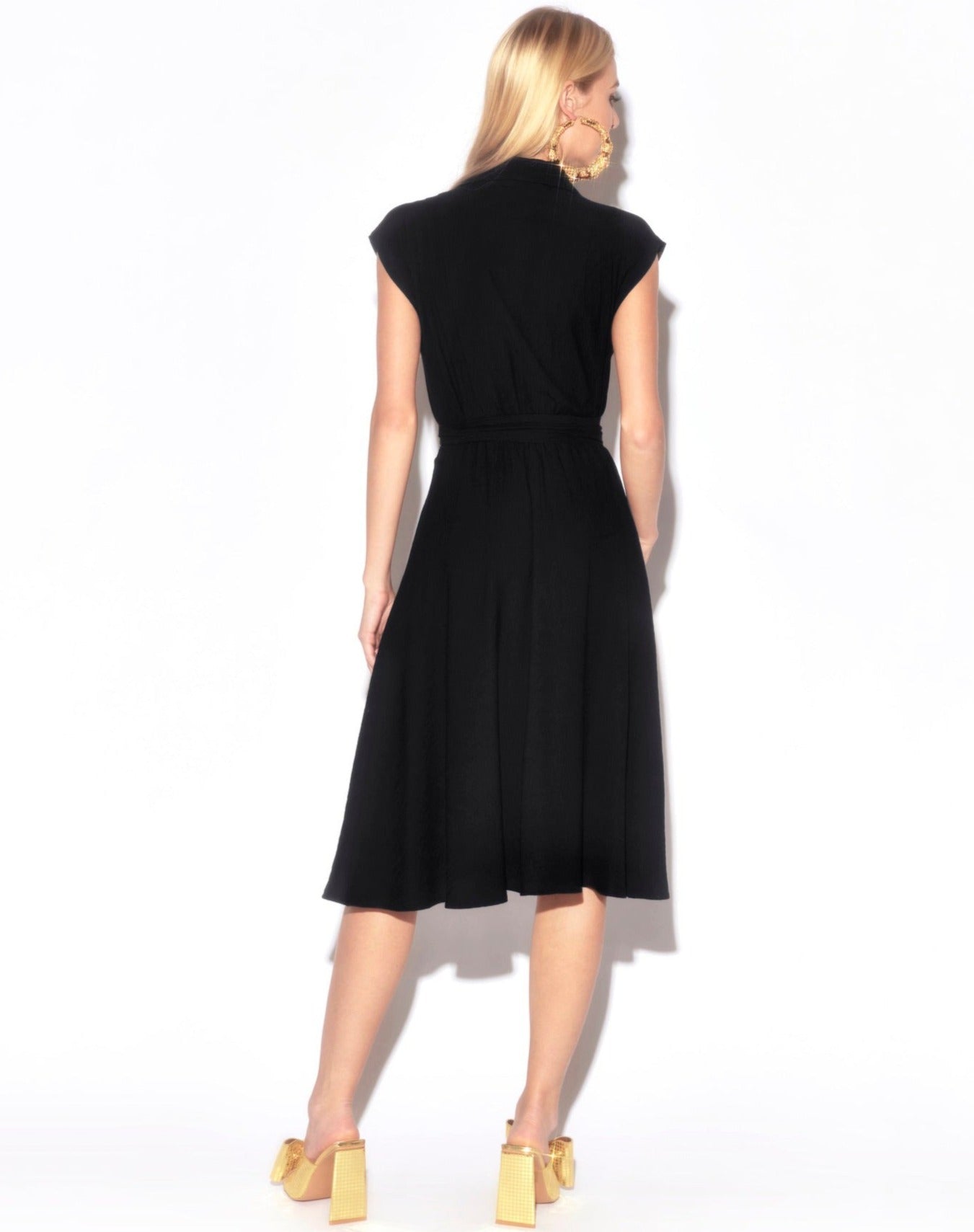 Honeysuckle Midi Dress - Black