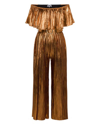 Dancing Queen Pleated Jumpsuit - Bronze