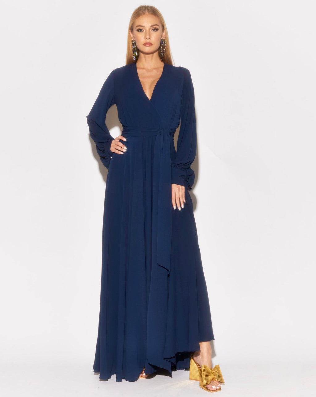 LilyPad Maxi Dress - Navy – Meghan Fabulous