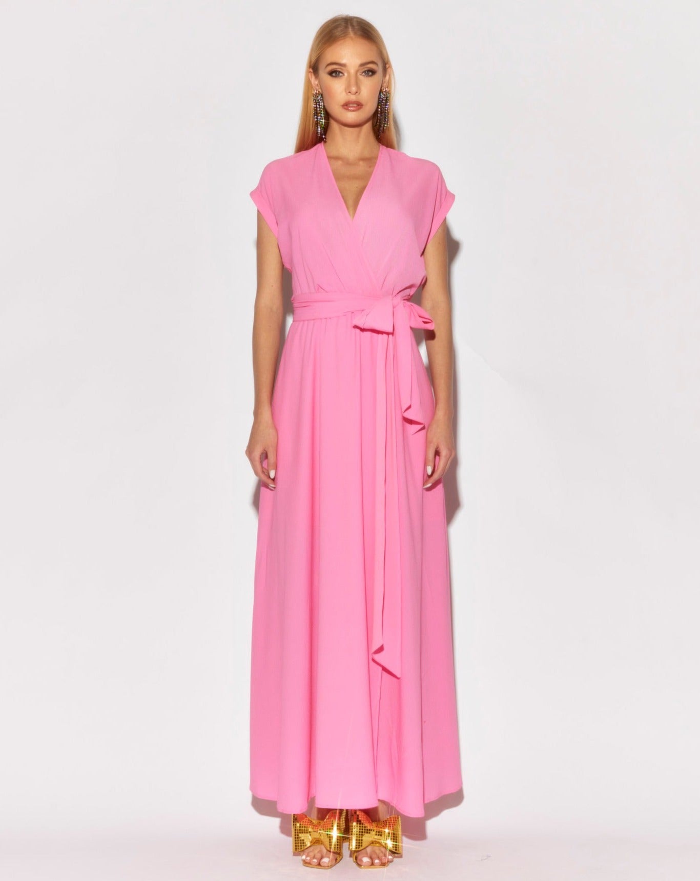 Jasmine Maxi Dress - Bubblegum Pink