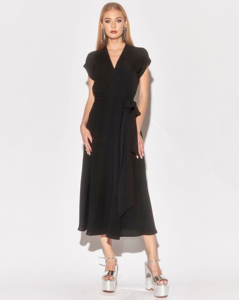 Jasmine Midi Dress - Black – Meghan Fabulous