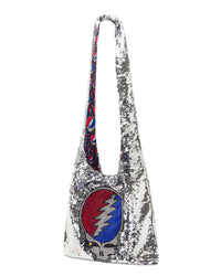 Grateful Dead Stealie Sequin Crossbody Bag