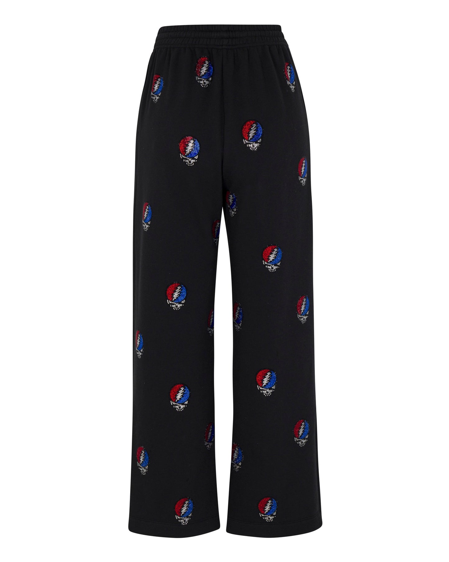 The Original Grateful Dead Rhinestone Stealie Lounge Pant - Black