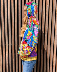 Kaleidoscope Dreams Zip Up Hoodie - Wildflower Paradise