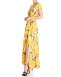 Jasmine Maxi Dress - Gold Lotus