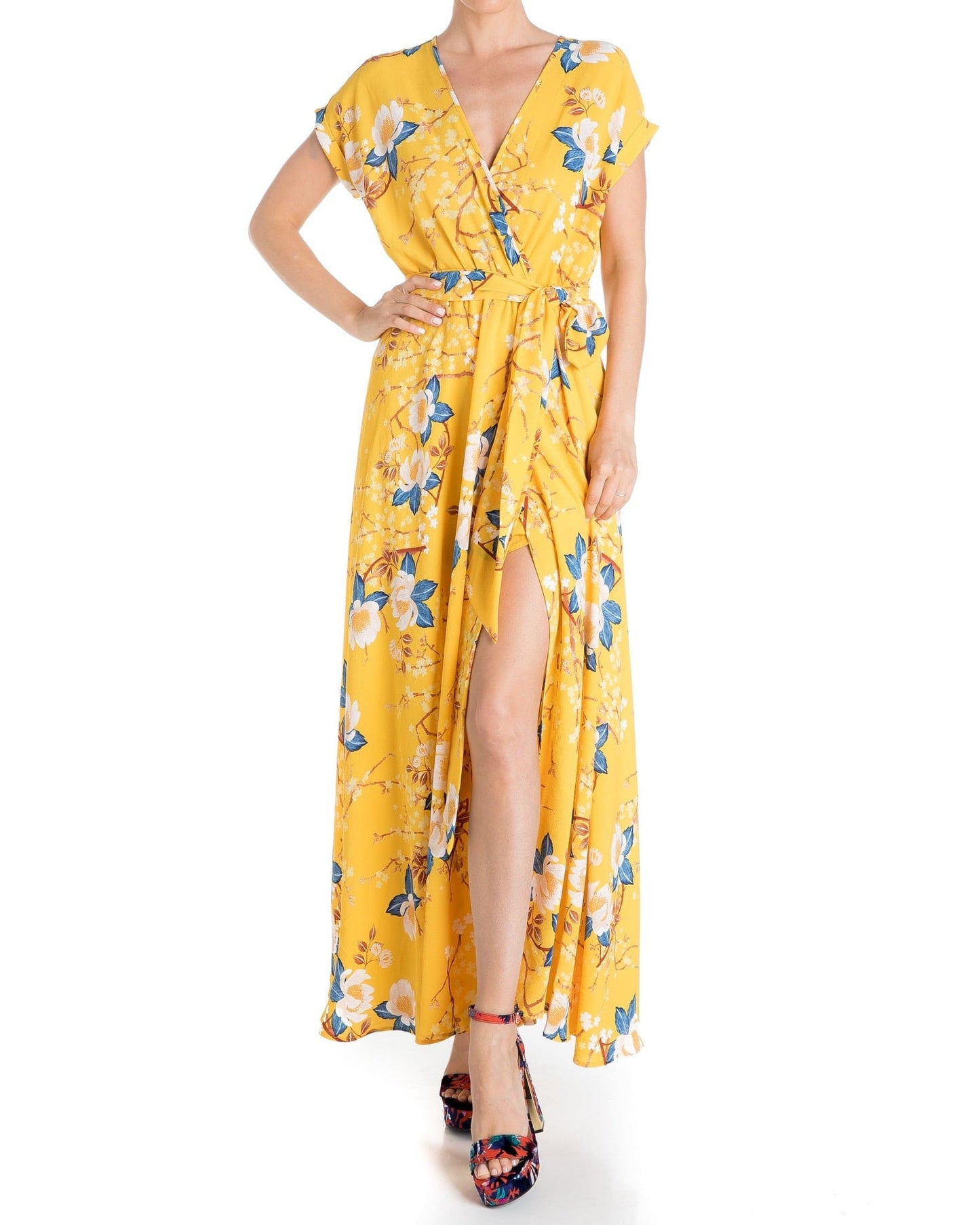 Jasmine Maxi Dress - Gold Lotus