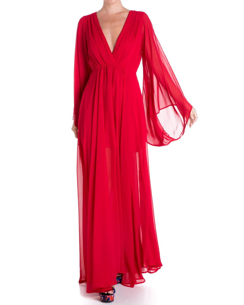 Buy SKY FAB Women Viscose Rayon Maternity and Feeding Maxi Dress with Zip  (M, Maroon) at
